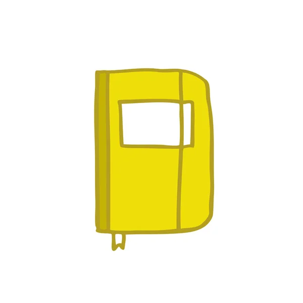 Doodle ikonu poznámkového bloku — Stockový vektor