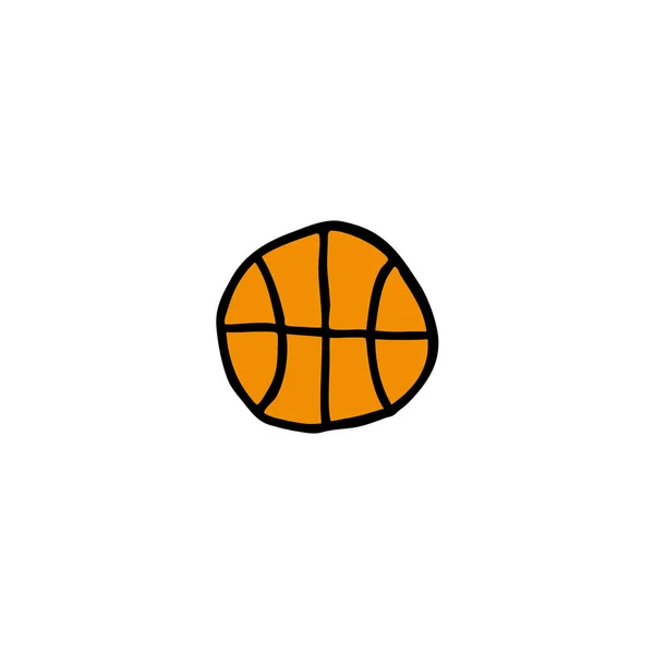 Icona dello scarabocchio da basket — Vettoriale Stock