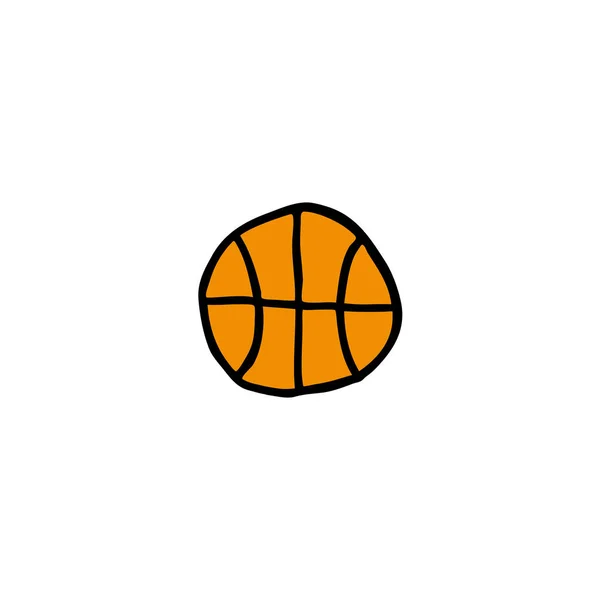 Basketball doodle icon — Stock Vector