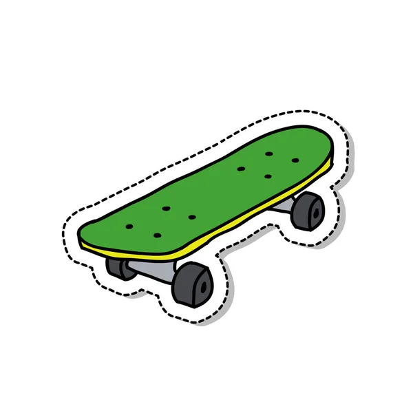 Icône doodle skateboard — Image vectorielle