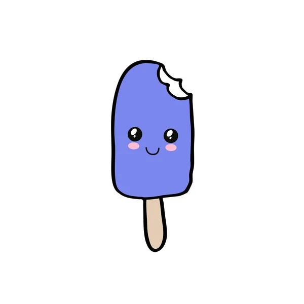 Helado Garabato Icono — Vector de stock