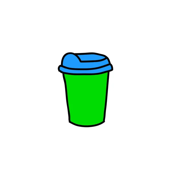 Doodle Icon Take Away Coffee Cup — Stock Vector