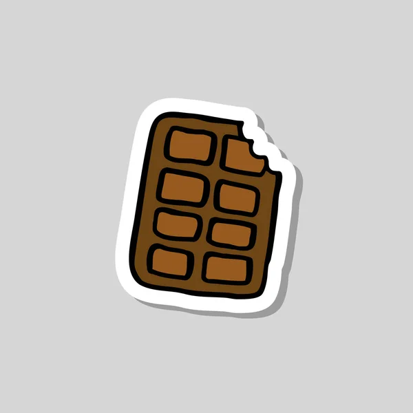 Ícone doodle chocolate —  Vetores de Stock