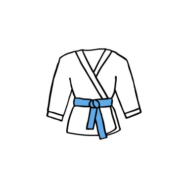 Karate takımı doodle simgesi