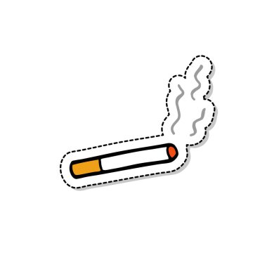 Sigara doodle simgesi