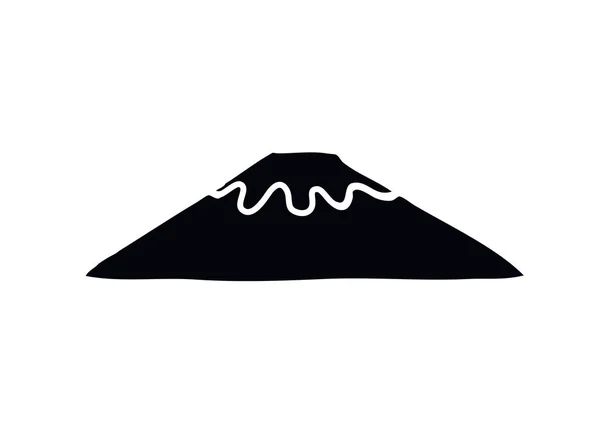 富士山涂鸦图标 — 图库矢量图片