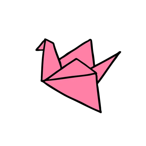 Origami doodle pictogram — Stockvector