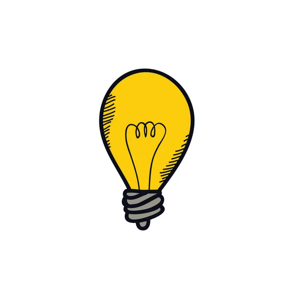 灯泡涂鸦图标 — 图库矢量图片