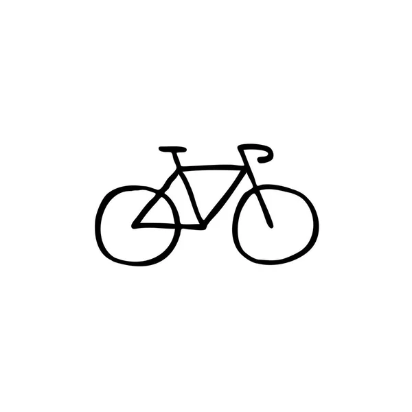 Fiets doodle pictogram — Stockvector