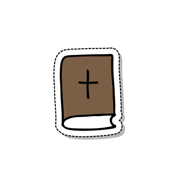 Αγία Γραφή doodle εικονίδιο — Διανυσματικό Αρχείο