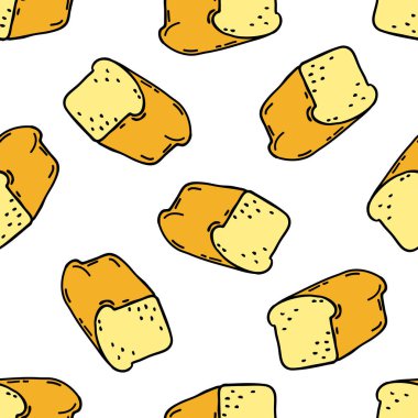 ekmek sorunsuz doodle desen