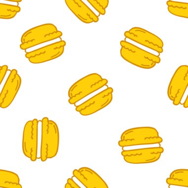 acıbadem kurabiyesi sorunsuz doodle desen