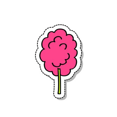 pamuk şeker doodle simgesi