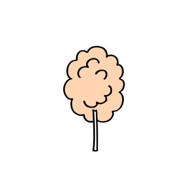 pamuk şeker doodle simgesi