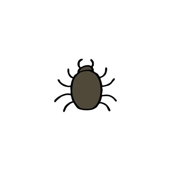 Icône doodle acarien — Image vectorielle