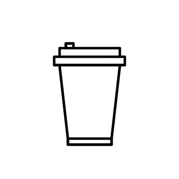 Quitar el icono de la taza de café — Vector de stock