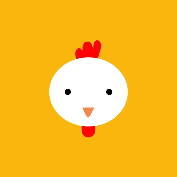 Εικονίδιο φορέα κοτόπουλο — Διανυσματικό Αρχείο