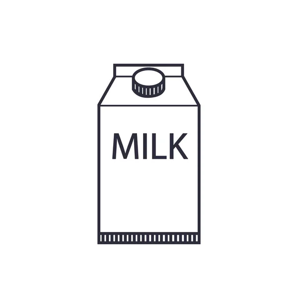 Box of milk icon — Stock Vector