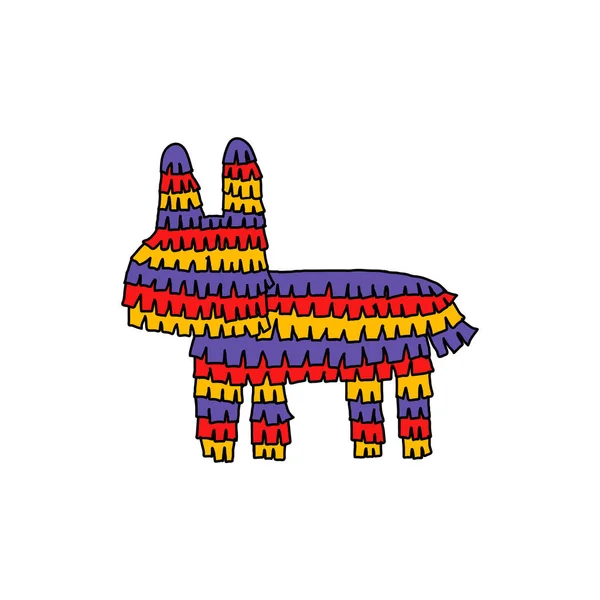 Ícone doodle pinata — Vetor de Stock