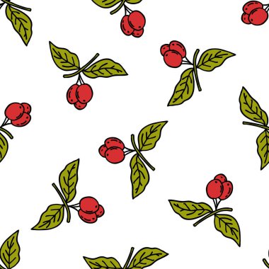 kahve ağacı sorunsuz doodle desen