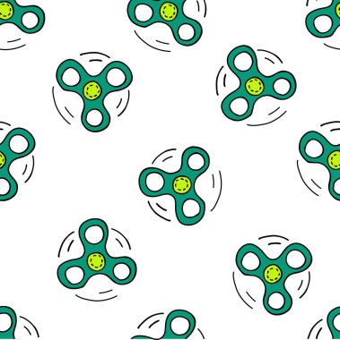 el spinner sorunsuz doodle desen