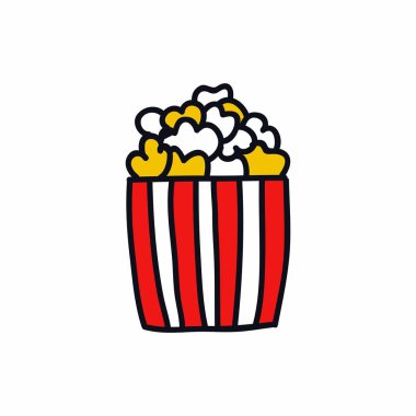 patlamış mısır doodle simgesi