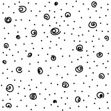 nokta Dikişsiz desen doodle