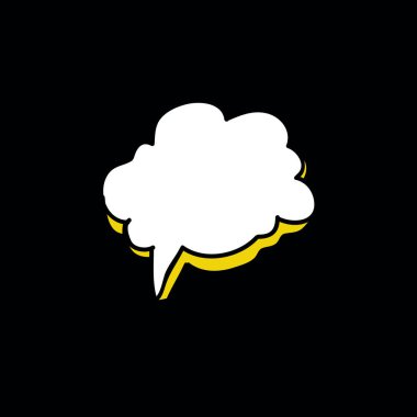 konuşma balonu doodle simgesinin