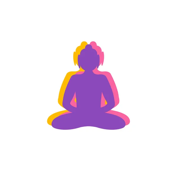 Buddha vector icon — Stock Vector