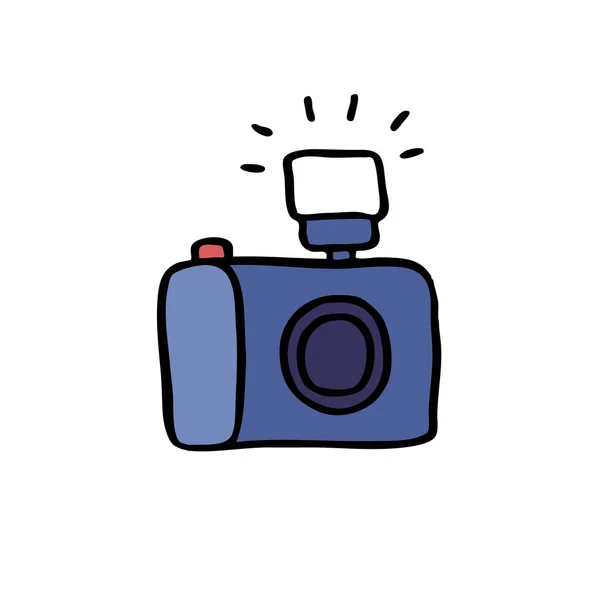 Icona Doodle fotocamera — Vettoriale Stock