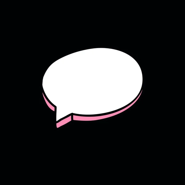Speech bubble doodle icon — Stock Vector