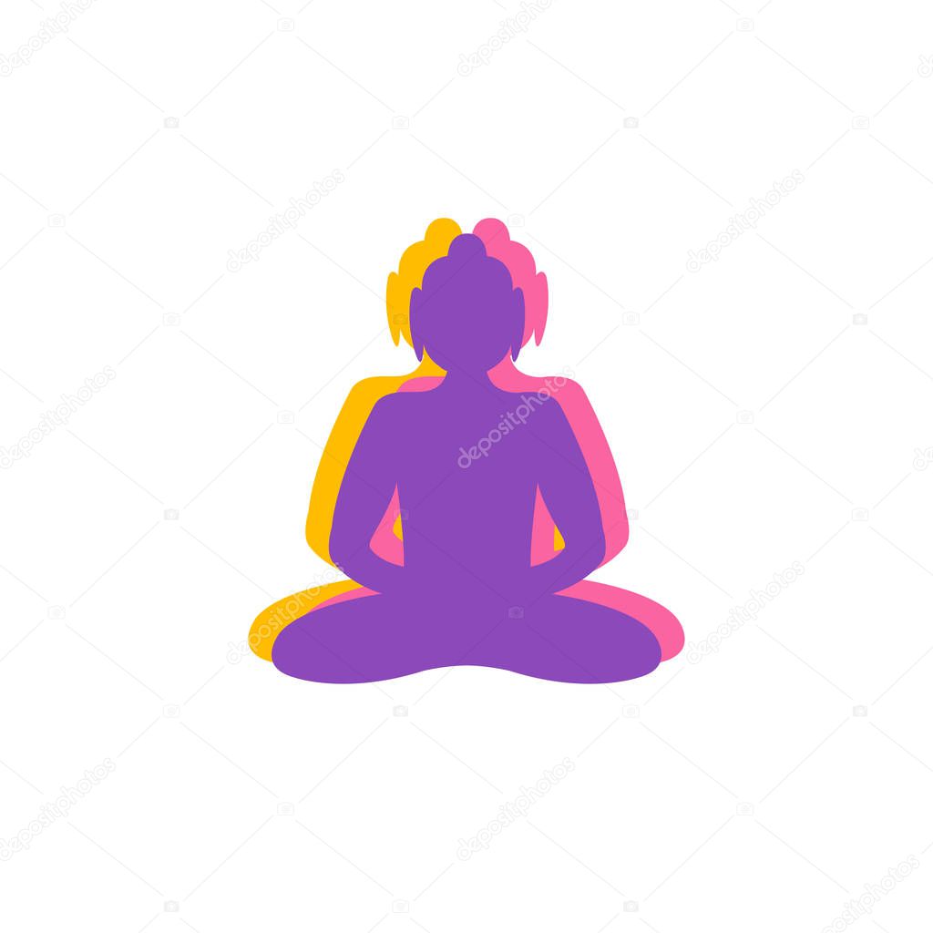 Buddha vector icon