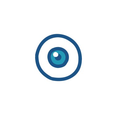 göz küresi doodle simgesi