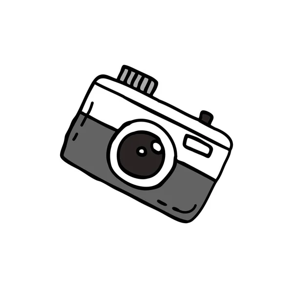 Icône caméra Doodle — Image vectorielle