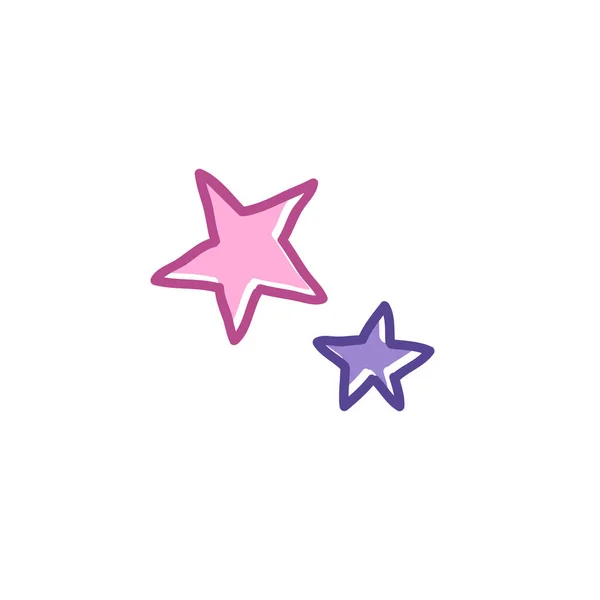 Ícone doodle estrelas — Vetor de Stock