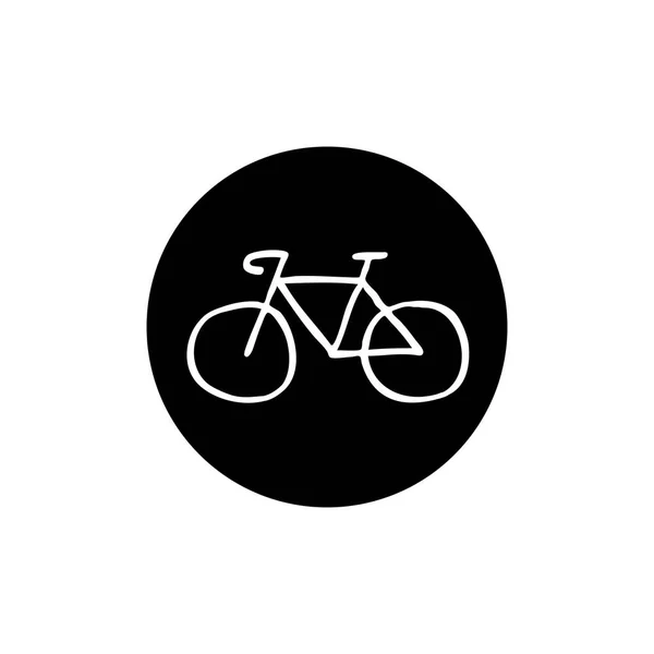 Bici garabato icono — Archivo Imágenes Vectoriales