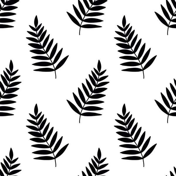 Branche motif doodle sans couture — Image vectorielle