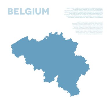 Belçika Infographic harita