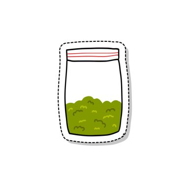 esrar paketi doodle simgesi