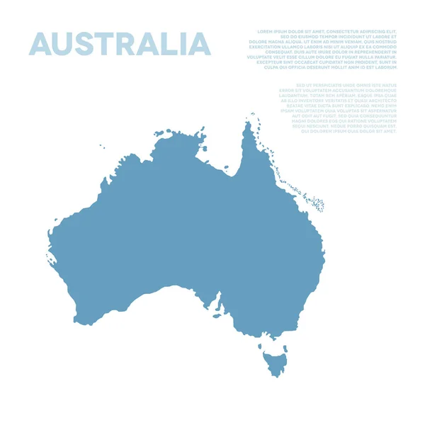 Mapa infográfico de Australia — Archivo Imágenes Vectoriales