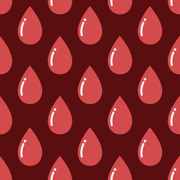 blood drop seamless pattern