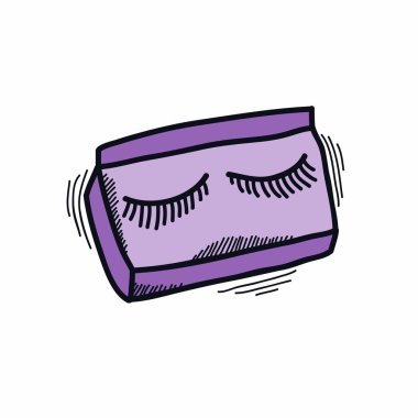 kirpik doodle simgesi