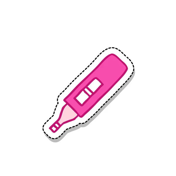 Pregnancy Test Doodle Icon — Stock Vector