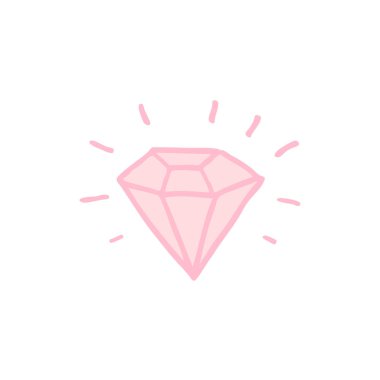 elmas doodle renkli simge