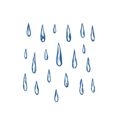 damla vektör simge doodle