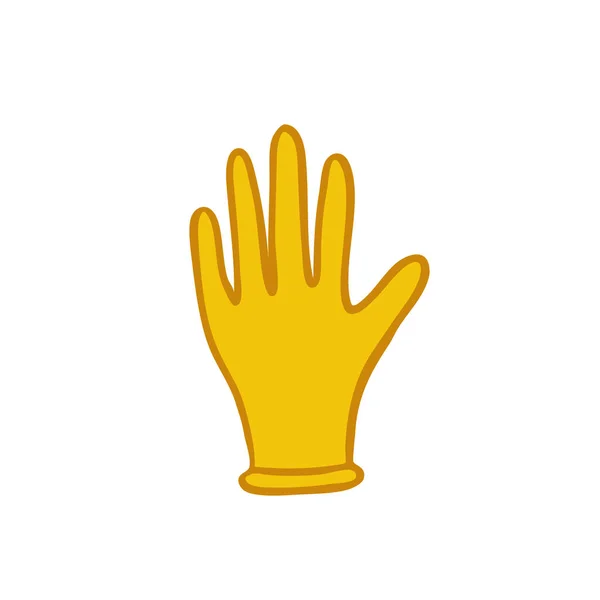 Latex Glove Doodle Icon — Stock Vector