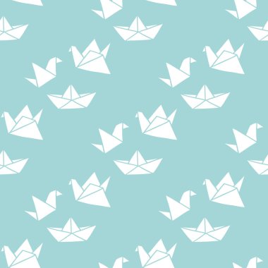 origami sorunsuz doodle desen