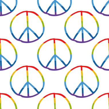 Pasifik işareti Dikişsiz desen doodle