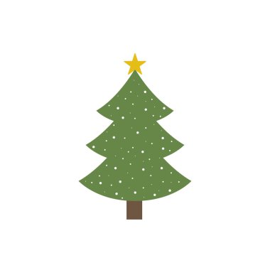 Noel ağacı vektör simgesi