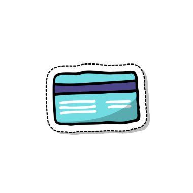 Kredi kartı Doodle simgesi